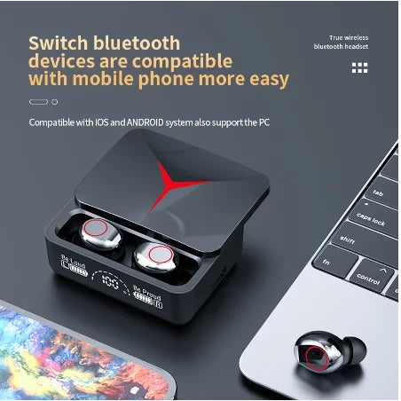 M90 Pro Original TWS Wireless Headphone Gaming Earphone